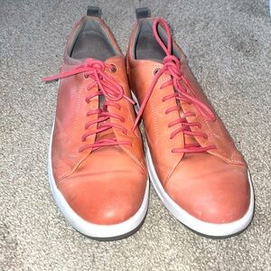 Salmon leather walking oxfords shoes by sperry size 10